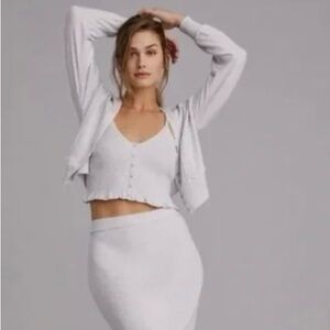 Anthropologie Daily Practice Ribbed Lounge 2 piece